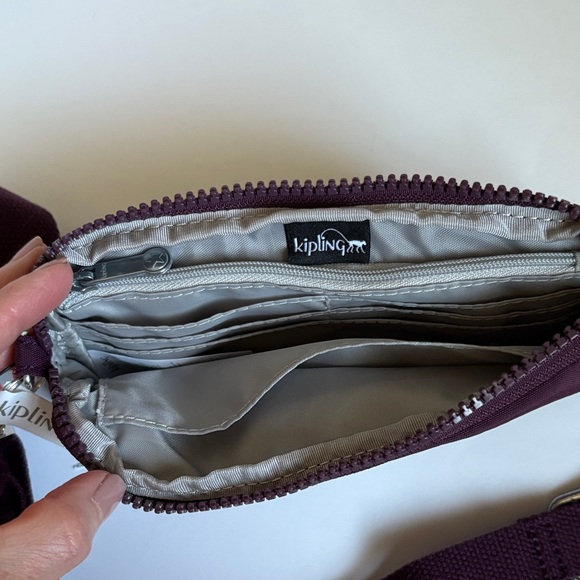 Kipling Emilia Crossbody Bag In Dark Plum - Picture 8 of 10
